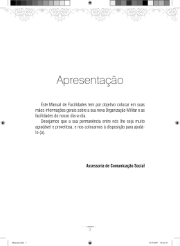 Manual de Facilidades do DCTA (2007) - APG-ITA