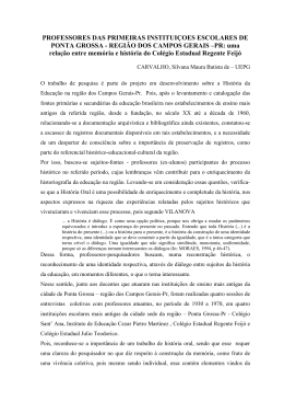 REGIÃO DOS CAMPOS GERAIS –PR - Sociedade Brasileira de