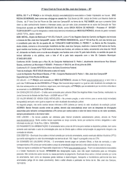 3` Vara Civel do F&oacute;rum de S&atilde;o Jos&eacute; dos Campos