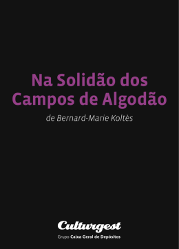 Na Solid&atilde;o dos Campos de Algod&atilde;o