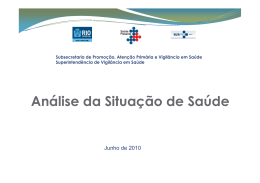 Maristela - An&aacute;lise Situa&ccedil;&atilde;o de Sa&uacute;de - Indicadores de - Sa&uacute;de-Rio