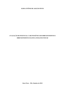 DISSERTA&Ccedil;&Atilde;O- Avalia&ccedil;&atilde;oPotencialCarcinog&ecirc;nico