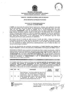 Ata de RP nº 07 Assinada + DOU - Licitações/DAP