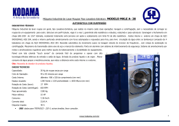 Máquina Industrial de Lavar Roupas Tipo Lavadora