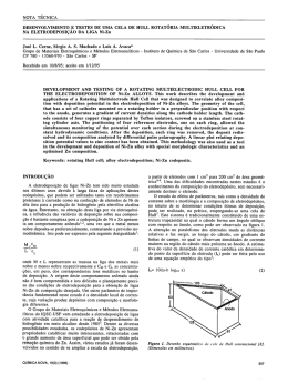 NOTA T&Eacute;CNICA - Qu&iacute;mica Nova