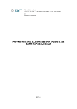 PROVIMENTO GERAL DA CORREGEDORIA