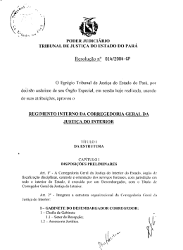 TRIBUNAL DE JUSTI&Ccedil;A DO ESTADO DO PAR&Aacute;