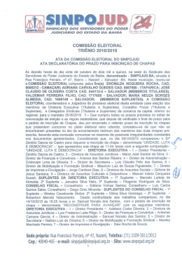 Clique AQUI e confira a Ata Declarat&oacute;ria.