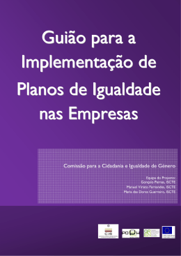 Gui&atilde;o para a Implementa&ccedil;&atilde;o de Planos de Igualdade nas Empresas