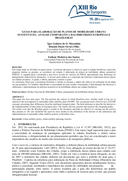 guias para elabora&ccedil;&atilde;o de planos de mobilidade urbana sustent&aacute;vel