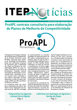 ProAPL contrata consultoria para elaboração de Planos de