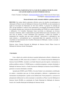 13 DESAFIOS DA PARTICIPA&Atilde;&Dagger;&Atilde;&fnof;O