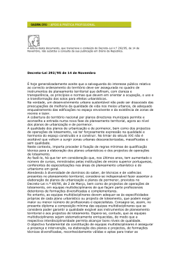 Decreto-Lei 292/95 de 14 de Novembro É hoje generalizadamente