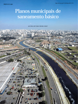 Planos municipais de saneamento b&aacute;sico