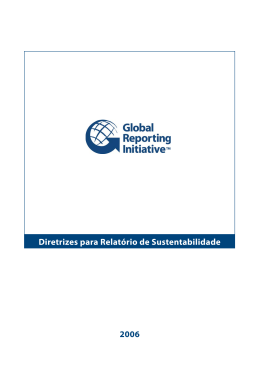 Diretrizes para Relatório de Sustentabilidade 2006