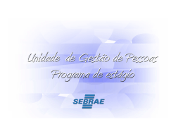PROGRAMA DE EST&Aacute;GIO