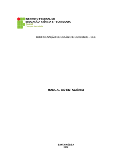 12 . Manual do estagi&aacute;rio