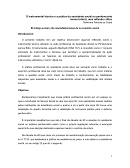 1 O instrumental t&eacute;cnico e a pr&aacute;tica do assistente social na