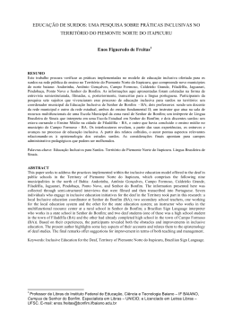 educa&ccedil;&atilde;o de surdos: uma pesquisa sobre pr&aacute;ticas