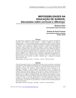 Im/possibilities in deaf education