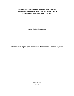 Orientações Legais para a Inclusão de Surdos no