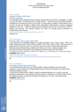 das 10h às 18h Encerra às segundas