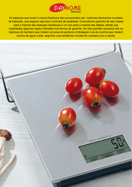 As balan&ccedil;as que levam a marca Dayhome s&atilde;o provenientes dos