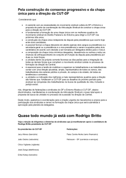 Quase todo mundo j&aacute; est&aacute; com Rodrigo Britto