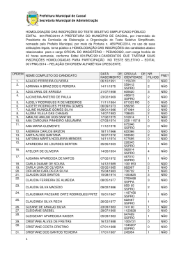 Prefeitura Municipal de Cacoal Secretaria Municipal de Administra&ccedil;&atilde;o