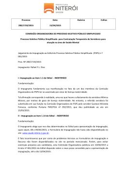 resposta &agrave; impugna&ccedil;&atilde;o do edital - Funda&ccedil;&atilde;o Municipal de Sa&uacute;de