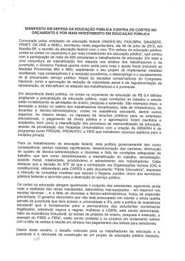 COnfira o anexo do manifesto em defesa da educa&ccedil;&atilde;o p&uacute;blica