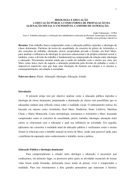 1 IDEOLOGIA E EDUCA&Ccedil;&Atilde;O A EDUCA&Ccedil;&Atilde;O P&Uacute;BLICA