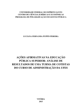 A&Ccedil;&Otilde;ES AFIRMATIVAS NA EDUCA&Ccedil;&Atilde;O P&Uacute;BLICA SUPERIOR