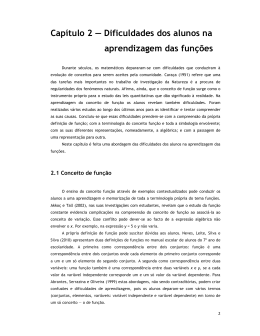 Capítulo 2 — Dificuldades dos alunos na