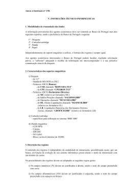 V-Instruções técnico-informáticas