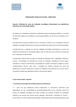 Orientação Técnica nº 01/GNS-IMPIC/2015