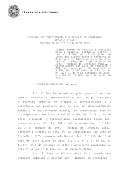 No texto aprovado pela Câmara dos Deputados