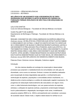 influ&ecirc;ncia de um dodoneito sob a regenera&ccedil;&atilde;o de &aacute;rea - PUC-SP