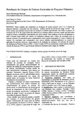 Recalques de Grupos de Estacas Escavadas de