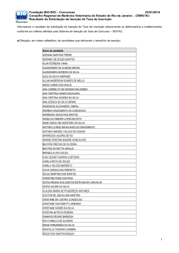 Resultado de Isen&ccedil;&atilde;o CRMV