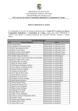 Veja o Resultado Preliminar das Inscri&ccedil;&otilde;es Deferidas