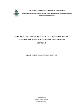 educa&ccedil;&atilde;o e comunica&ccedil;&atilde;o: a utiliza&ccedil;&atilde;o das novas - Biblioteca