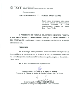 PORTARIA CONJUNTA DE 10 DE MAR&Ccedil;O DE 2015