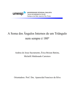 A Soma dos &Acirc;ngulos Internos de um Tri&acirc;ngulo nem