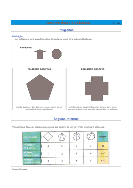 Pol&iacute;gonos - &aacute;reas e &acirc;ngulos