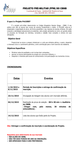 Informações - Colégio Brigadeiro Newton Braga