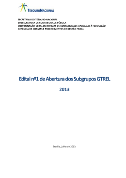 Programa de Estudos GTREL