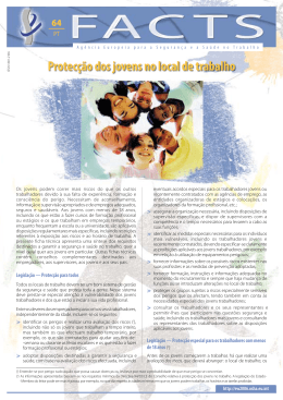 Protecção dos jovens no local de trabalho - EU-OSHA