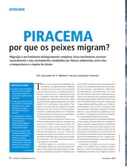 por que os peixes migram? PIRACEMA