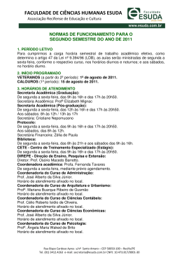 FACULDADE DE CI&Ecirc;NCIAS HUMANAS ESUDA